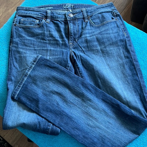 Ann Taylor Denim - Ann Taylor THE LOFT modern straight jeans